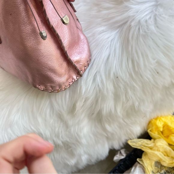 MICHAEL KORS Metallic Pink Western Gma Bedford Mercer Fulton Tote Handbag - Picture 5 of 10